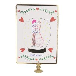 Carte de vœux Félicitations mariage couple