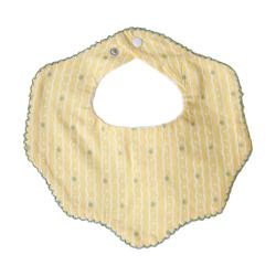 Bavoir bandana éponge jaune - Petites Souris