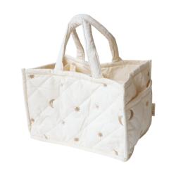 Panier rangement compartiments écru - Petites Souris