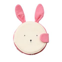 Livre d'éveil lapin rose - Chichi pompon