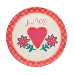 Assiette en mélamine Amor - Paraty