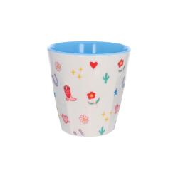 Grand verre en mélamine motifs lucky - Rodéo Disco