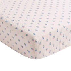 Drap housse lit enfant 60x120 cm fleurs - Joli Paon