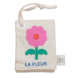 Livre d'éveil imagier fleur rose - Joli Paon