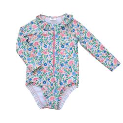 Combinaison maillot de bain anti-UV bébé 9-12 mois - Joli Paon