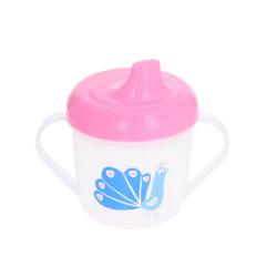 Tasse d'apprentissage paon rose - Joli Paon