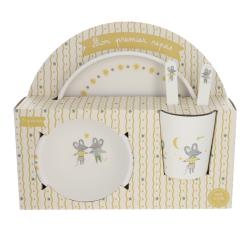 Coffret repas en mélamine souris - Petites Souris