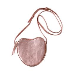 Sac bandoulière enfant cœur rose irisé