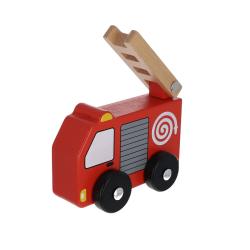 Camion de pompier en bois 