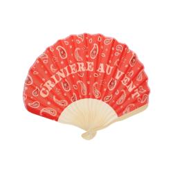 Eventail bandana rouge crinière au vent - Rodéo Disco