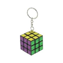 Porte-clés mini cube casse-tête holographique