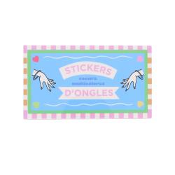 Set de 4 planches de stickers pour ongles coeurs