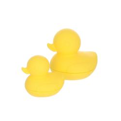 Jeu de bain lot 2 canards de bain silicone jaune