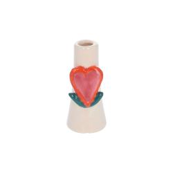 Soliflore en céramique coeur - Paraty