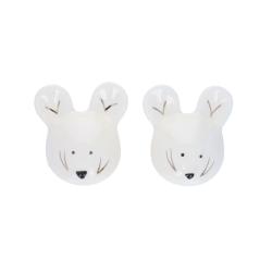 Lot de 2 patères en céramique - Petites souris
