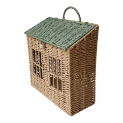 Panier de rangement maison toit vert - Petites Souris