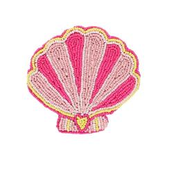 Porte-monnaie en perles coquillage rose - Club Soleil