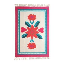 Tapis en coton fleurs - Paraty