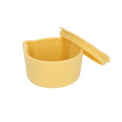 Boîte à goûter en silicone jaune - Petites Souris