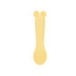 Cuillère en silicone jaune - Petites souris