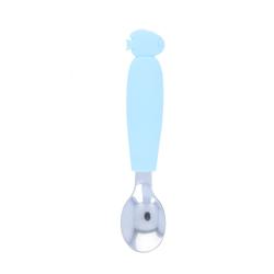 Cuillère manche en silicone bleu ciel - Poisson