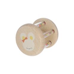 Hochet cylindre à billes en bois - Petites Souris