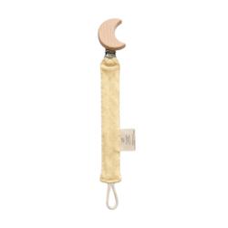 Attache tétine pointelle jaune - Petites Souris