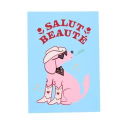Carte de voeux chien Salut beauté - Rodéo Disco
