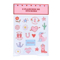 Set de 2 planches de stickers - Rodéo Disco