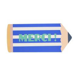 Carte de voeux crayon Merci