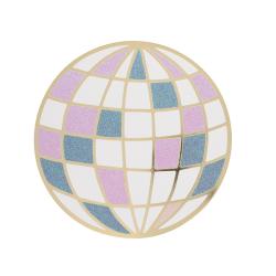 Carte de vœux boule à facettes