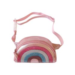 Sac banane enfant arc-en-ciel à paillettes