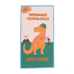 Set de 2 planches de tatouages Dinosaures