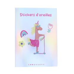 Boucles d'oreilles autocollantes Licornes