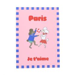 Carte de vœux Paris je t'aime