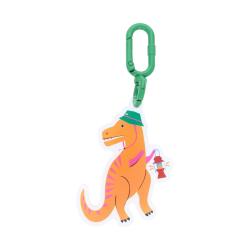 Porte-clés T-rex orange Dinosaures