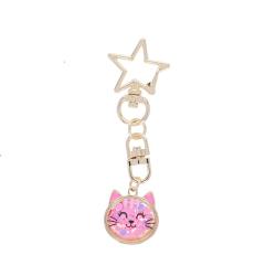 Porte-clés chat avec sequins