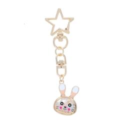 Porte-clés lapin avec perles