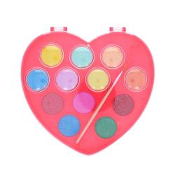 Palette de peinture coeurs