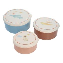 Lot de 3 boîtes à goûter rondes - Conte Inuit