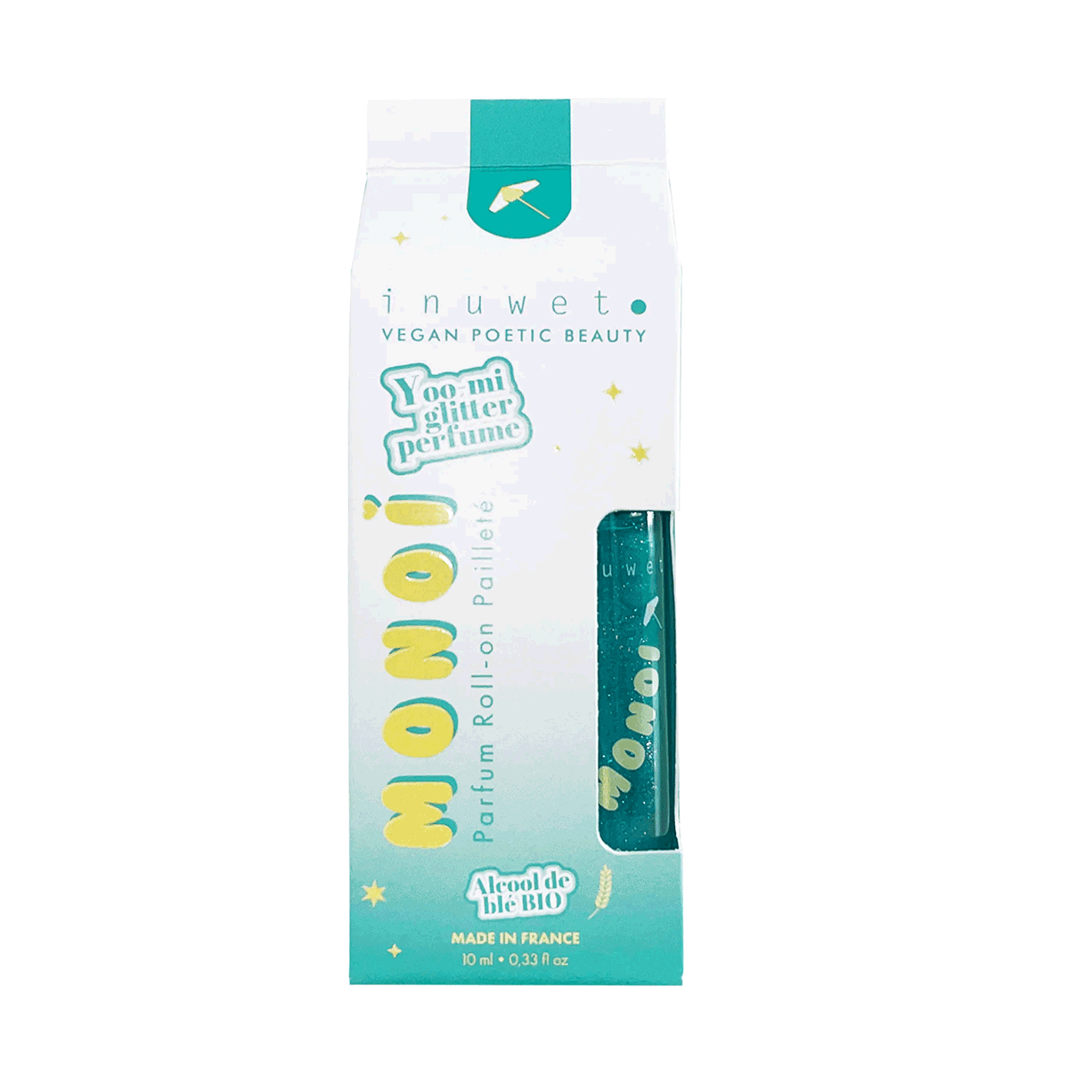 Parfum roll-on pailleté Monoï