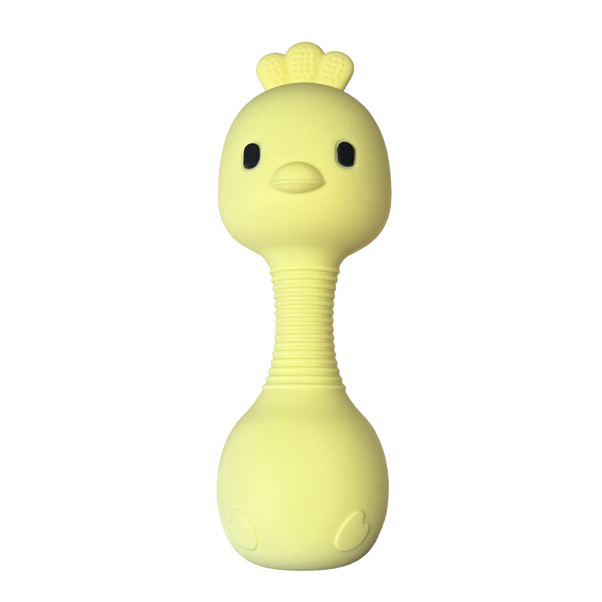 Hochet Poussin jaune en silicone