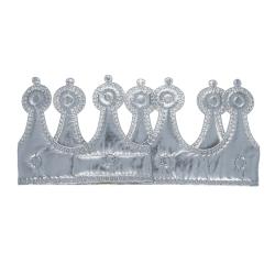 Couronne de déguisement roi argentée