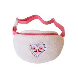 Sac banane enfant en sherpa blanc - Marguerite