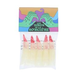 Lot de 10 doigts de sorcière phosphorescents