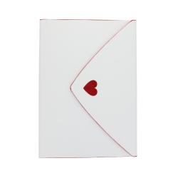 Carnet de notes enveloppe coeurs