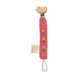 Attache tétine velours rose - Dans la Ferme
