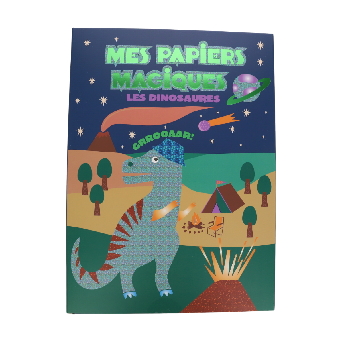 Kit créatif papier magique - Dinosaures