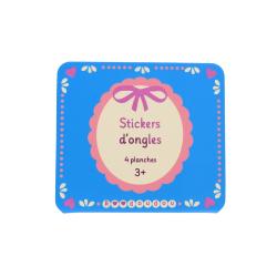 Set de 4 planches de stickers pour ongles - Marguerite