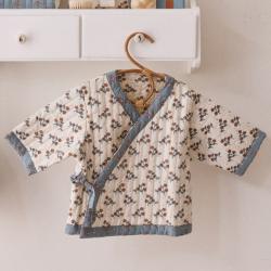 Veste kimono matelassée fleurie 18-36 mois - À la cueillette